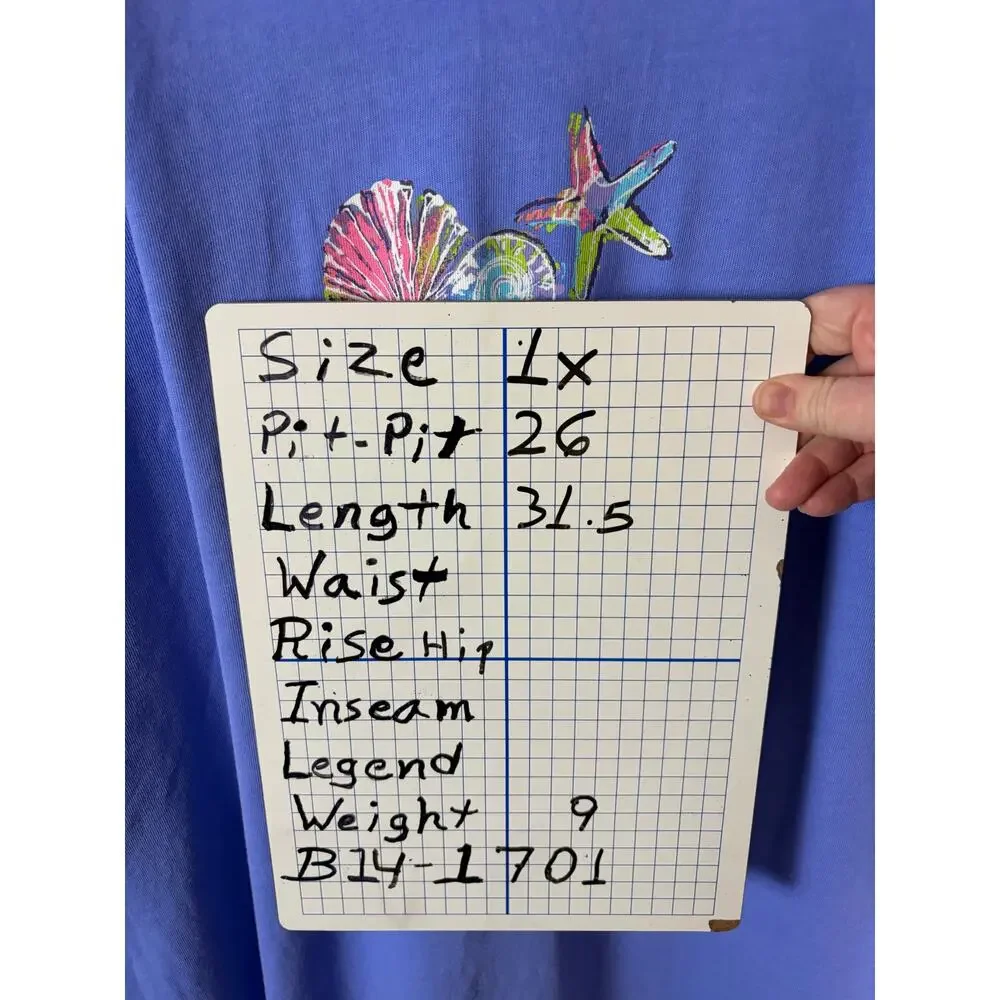 Fresh produce women’s T-shirt V-neck, St. Thomas shells coastal plus size ￼ - Picture 11 of 11